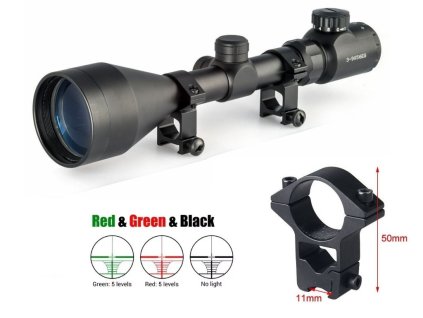 Puškohled 3-9 x 40 EG zoom podsvícený