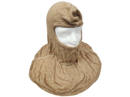 Kukla nehořlavá kapuce hnědá PBI Hood US