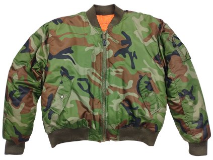 Bunda US MA1 bomber Woodland Camo
