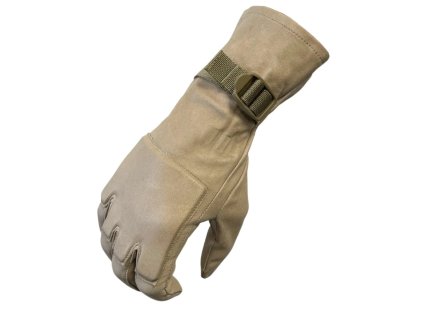 Rukavice kožené hnědé Gloves Combat Warm Weather Velká Británie