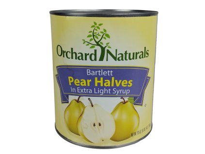 Konzerva hrušky půlené v nálevu Orchard Naturals 2,98kg