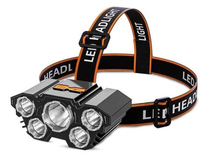 Čelovka 5 LED T6 nabíjecí L-T21