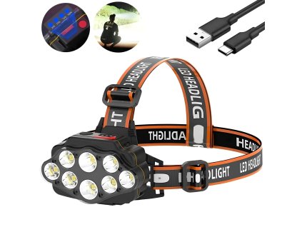 Čelovka 8 LED nabíjecí Genetic® XC88