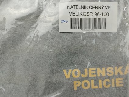 Triko potisk Vojenská Policie (Nátělník VP krátký rukáv) černé