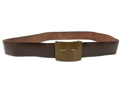Opasek sovětských pozemních sil hnědý spona khaki SSSR použitý