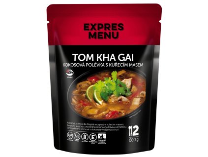 Tom Kha Gai – kokosová polévka s kuřecím masem (2 porce 600g) EXPRES MENU