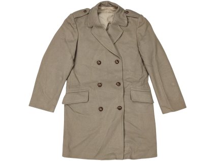 Kabát dvouřadý vlněný světle hnědý Holandsko