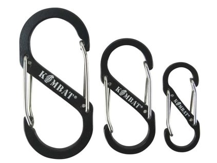 Karabiny S-Carabiner set 3 velikostí Kombat®