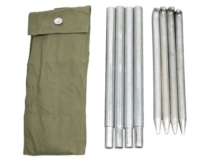 Stanové tyčky a kolíky sada příslušenství k zelené celtě Bundeswehr