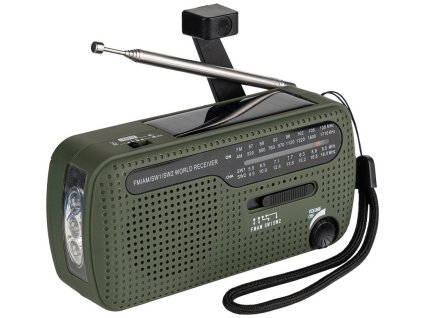 Rádio nabíjecí multifunkční (FM/AM/SW1/SW2) Fosco™