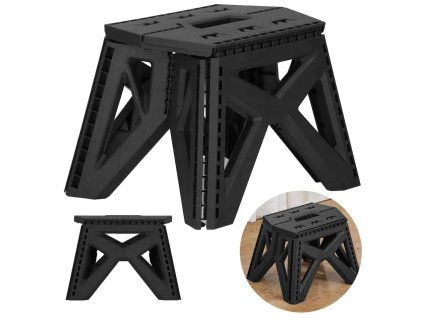 Stolička skládací kempingová 23cm černá