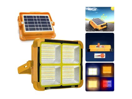 Reflektor LED solární s powerbankou USB 150W