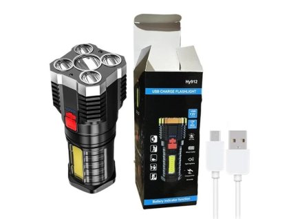 Svítilna dobíjecí USB s 5 LED COB Genetic® 2423