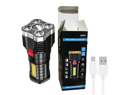 Svítilna dobíjecí USB s 5 LED COB Genetic®