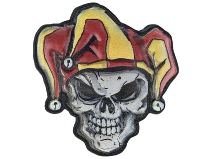 Nášivka lebka Joker 3D Skull 101. INC