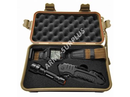 Sada (set) Humvee hodinky,nůž zavírací,led svítilna,plastový box HMV-RCN-RM1