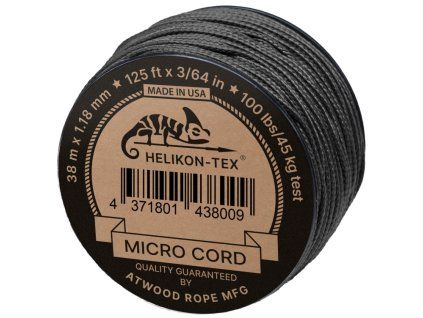 Padáková šňůra Micro Paracord Helikon-Tex® černá
