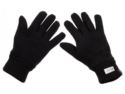Rukavice pletené zimní černé 3M™ Thinsulate™ MFH® 15493A