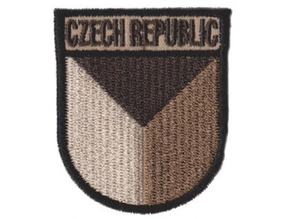 Nášivka AČR CZECH REPUBLIC česká vlajka CZ pilot vz.95 písková béžová pouštní