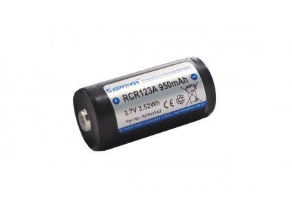 Akumulátor (nabíjecí baterie) Li-ion 16340 RCR123A 950 mAh 3,7V  Keeppower