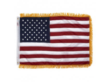 Vlajka USA s třásněmi 91x152cm vel.M