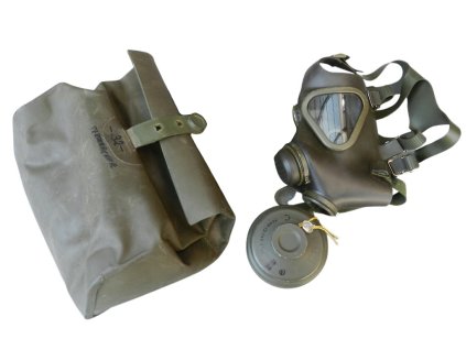 Plynová maska BW (Bundeswehr) M65Z s filtrem a brašnou