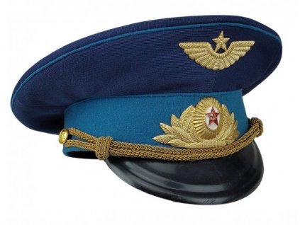 Brigadýrka letec Rusko modrý lem zlatý podbradník,odznak originál