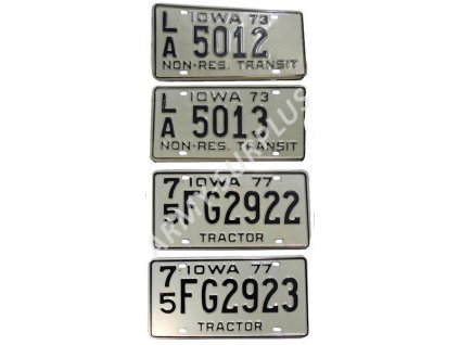 Poznávací značka na auto (License Plates) USA Iowa