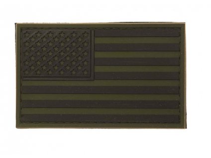 Nášivka vlajka USA bojová polní 3D PVC velcro 101.INC