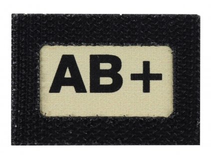 AB+Glind tape - označení krevní skupiny  ALP FENIX AC-139 velcro suchý zip