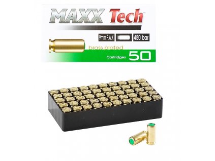 Startovací poplašné náboje Pobjeda MAXX 9mm Brass pro plynové pistole 50ks