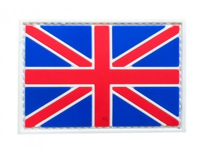 Nášivka britská vlajka Velká Británie 3D PVC suchý zip