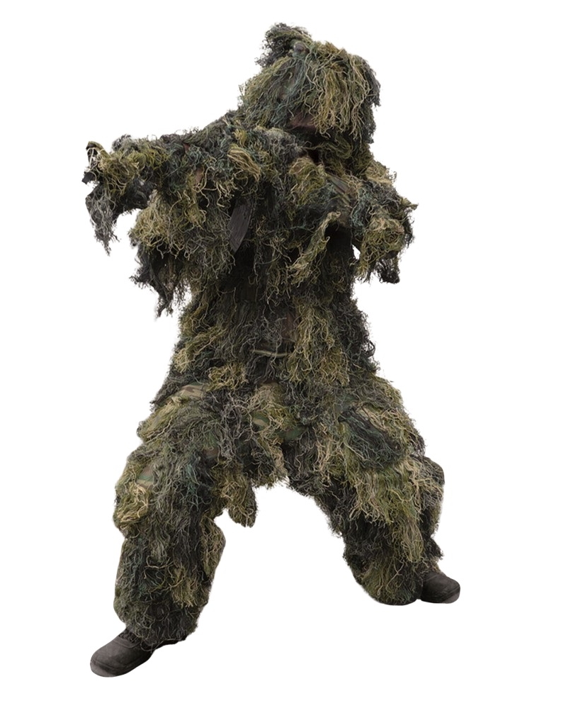 MILTEC Maskovací oblek Hejkal (Ghillie Suit) woodland 4-dílný Vyberte velikost: XL/XXL