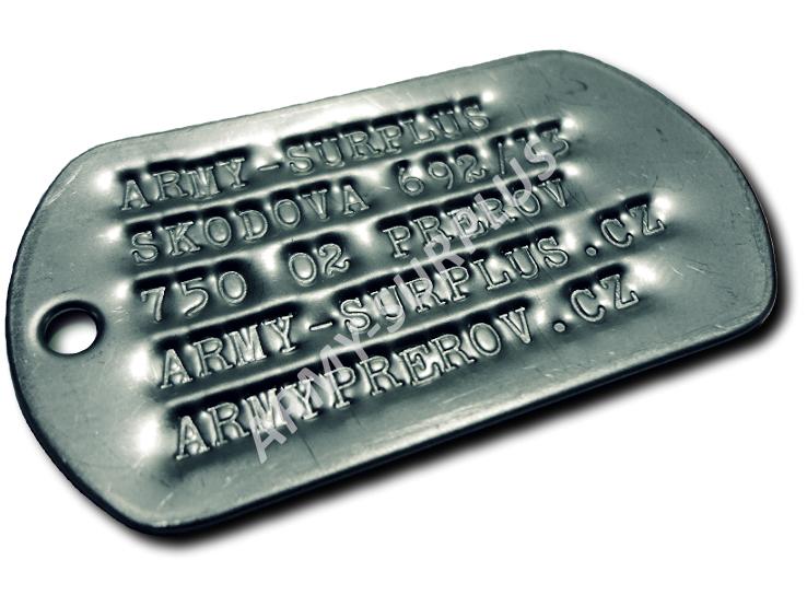 Identifikační známky US dog tags Pentagon - ražba ID známek