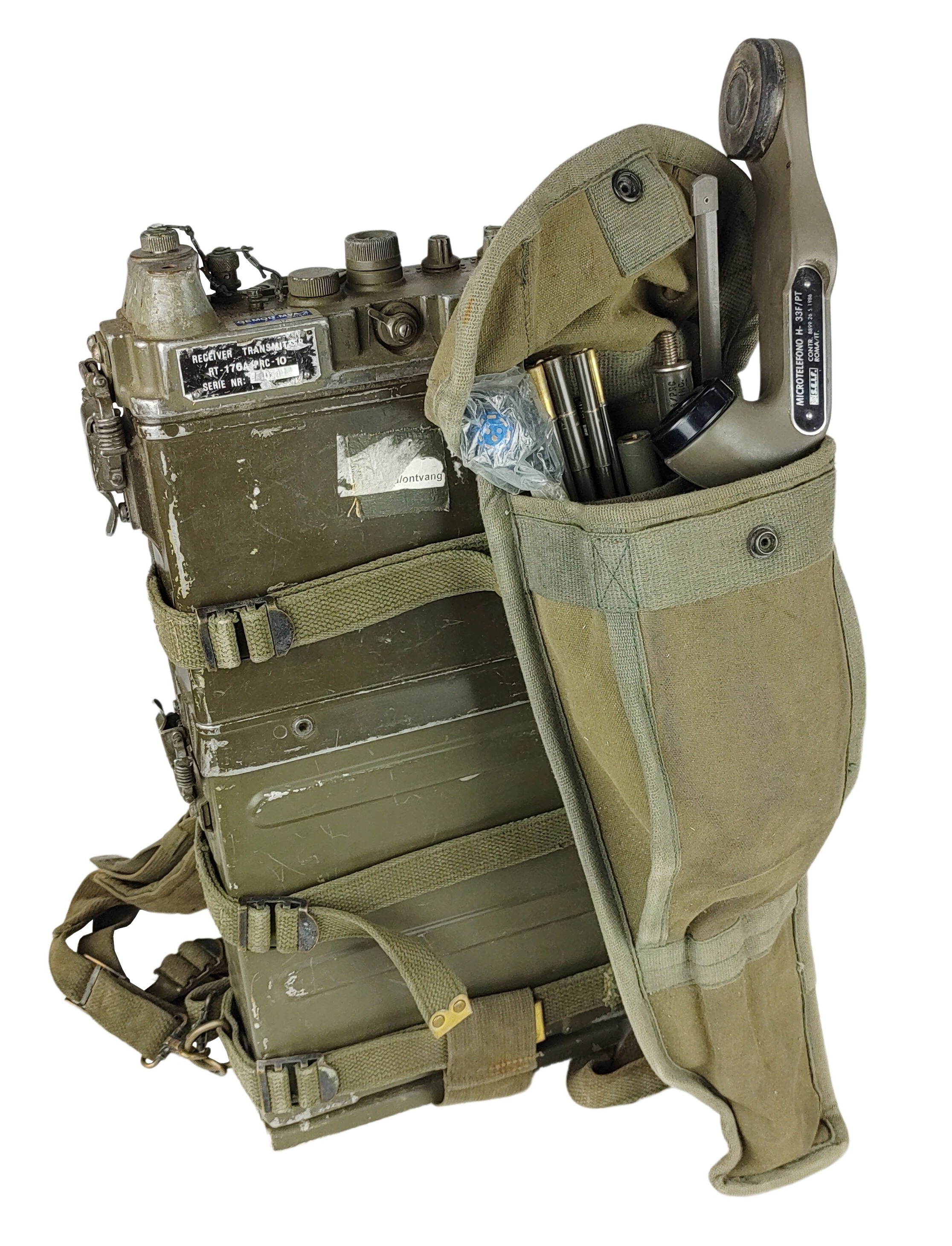 Rádiová vysílačka sada US AN/PRC-10 VHF Vietnam originál použitá - ARMY ...