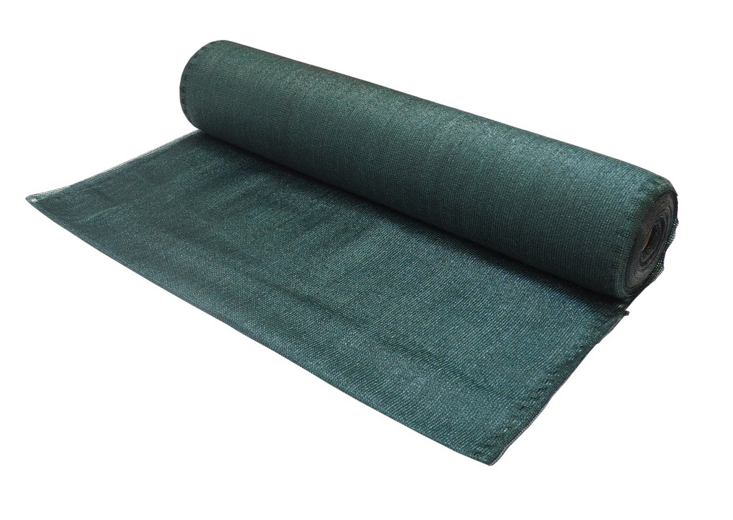 TOPTRADE Stínící tkanina (síť na plot,zahradu,80g/m2 oliv) 1,5 x 10m zelená