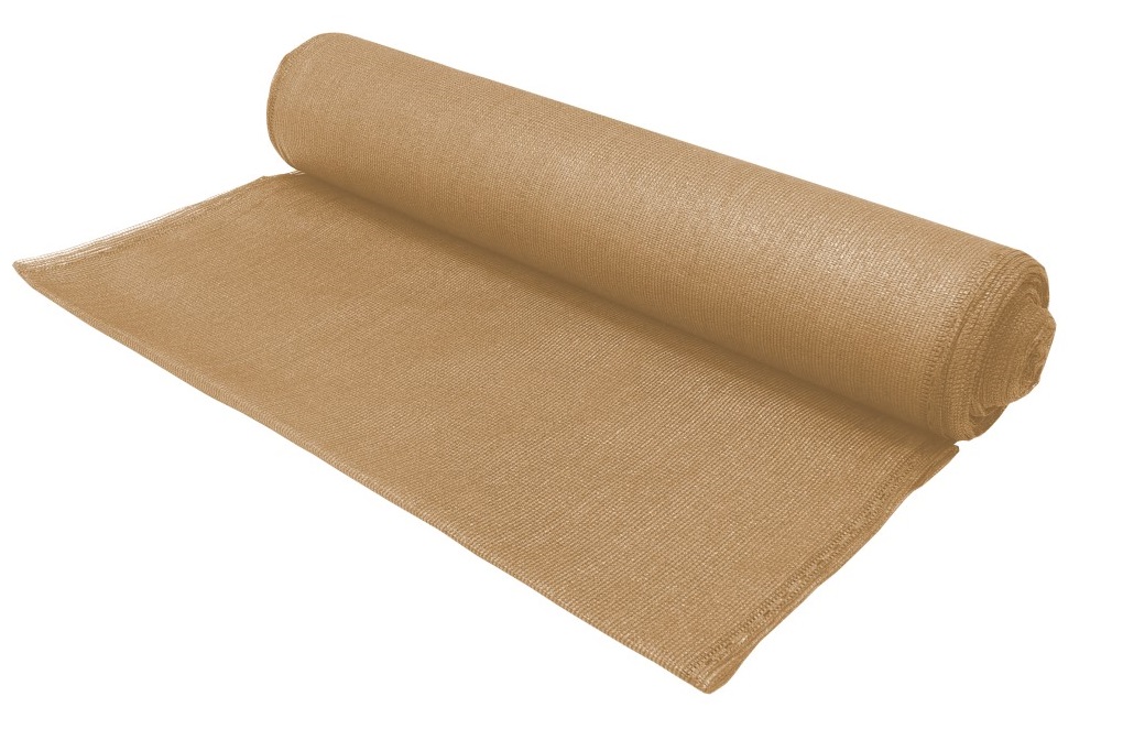 TOPTRADE Stínící tkanina (na plot,zahradu,150g/m2) 1,8 x 10m písková coyote