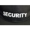 Čepice kšiltovka baseball SECURITY bílý nápis MFH 10280A