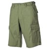 Bermudy bavlněné zelené US BDU RipStop OD Green MFH® 01512B