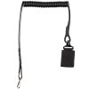Jistící šňůra na zbraň s karabinou černá MFH® 30753A