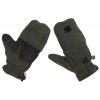 Rukavice lovecké fleece oliv překlápěcí