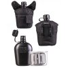 Polní láhev (čutora) US s hrnkem (pitítko) černá