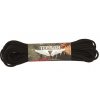 Padáková šňůra TEESAR (padákovka) paracord 550 černá 15,24 m