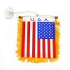 Vlajka USA mini 11,5 x 8cm s přísavkou na sklo