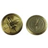 Knoflík stejnokrojový zlatový 25 mm velký AČR originál