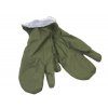 Zimní tříprsté rukavice vz. 85 ČSLA/AČR oliv originál
