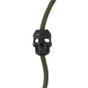 Lebka (Skull,náramek) černá na paracord sada 10 kusů Velká Británie Kombat