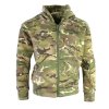 Mikina dětská fleece s kapucí BTP multicamo Velká Británie Kombat