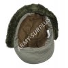 Čepice zimní ušanka Francie oliv originál