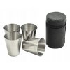 Sada hrnků (panák, štamprle) 4 kusy nerez 150ml s pouzdrem